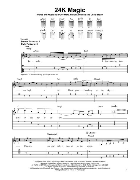 24K MAGIC Chords .